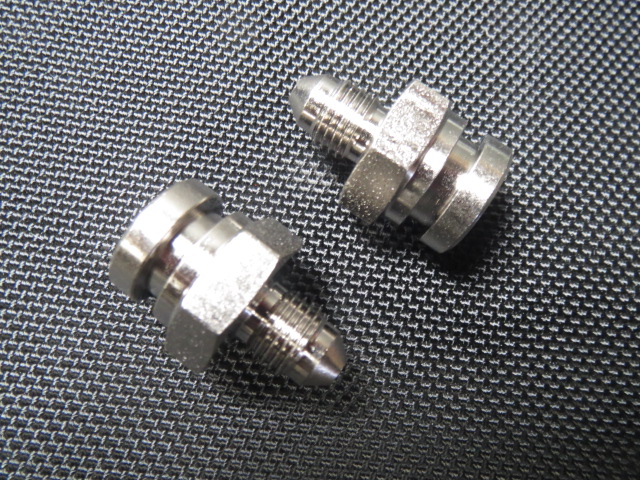 (image for) -3 MALE TO 3/8-24 FEMALE CONCAVE SHORT NICKEL PLATED - Click Image to Close